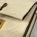 Louis Vuitton Trifold Wallet Monogram Empreinte Portefeuille Metis Compact Cream — view 7