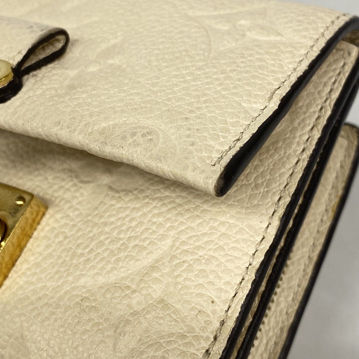 Louis Vuitton Trifold Wallet Monogram Empreinte Portefeuille Metis Compact Cream — view 7