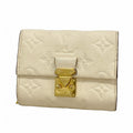 Louis Vuitton Trifold Wallet Monogram Empreinte Portefeuille Metis Compact Cream