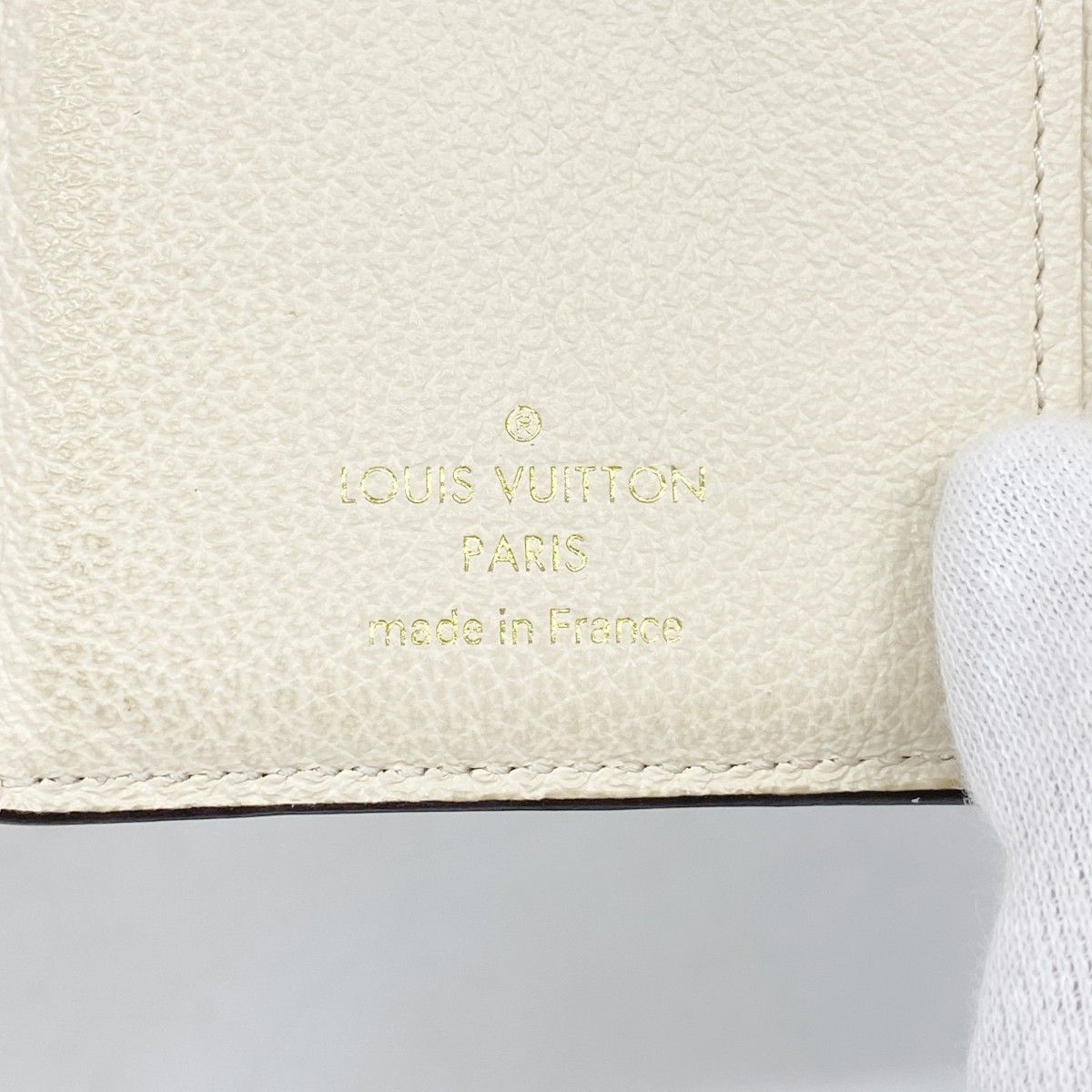 Louis Vuitton Trifold Wallet Monogram Empreinte Portefeuille Metis Compact Cream — view 4