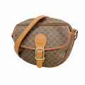 Celine Shoulder Bag Macadam Brown Gold