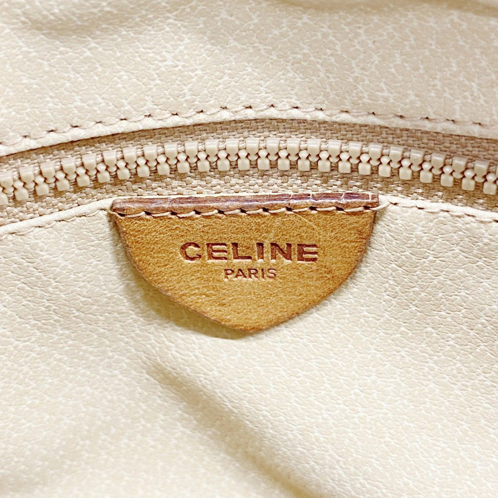 Celine Shoulder Bag Macadam Brown Gold — view 5