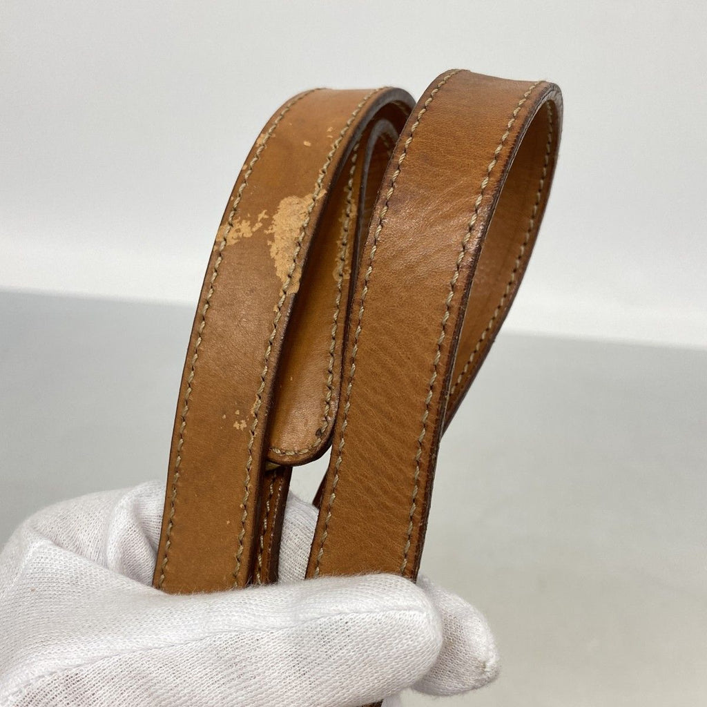 Celine Shoulder Bag Macadam Brown Gold — view 9