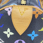 Louis Vuitton Handbag Monogram Multicolor Speedy 30 Noir — view 5