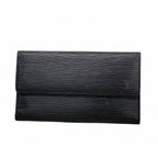 Louis Vuitton Trifold Wallet Epi Portefeuille International Noir