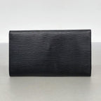 Louis Vuitton Trifold Wallet Epi Portefeuille International Noir — view 7