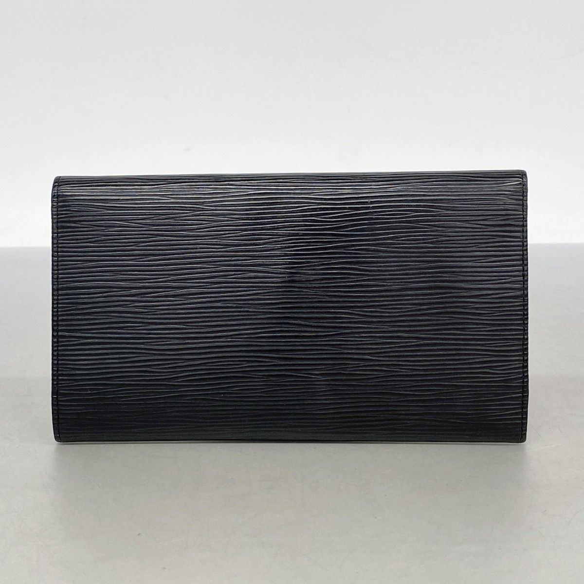 Louis Vuitton Trifold Wallet Epi Portefeuille International Noir — view 7