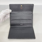 Louis Vuitton Trifold Wallet Epi Portefeuille International Noir — view 3