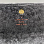 Louis Vuitton Trifold Wallet Epi Portefeuille International Noir — view 4