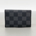 Louis Vuitton Key Case Damier Graphite Multicles 6 Black Key Holder — view 7