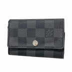 Louis Vuitton Key Case Damier Graphite Multicles 6 Black Key Holder