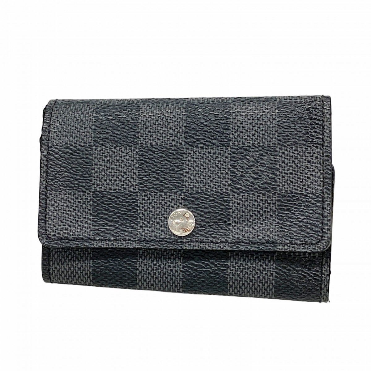 Louis Vuitton Key Case Damier Graphite Multicles 6 Black Key Holder