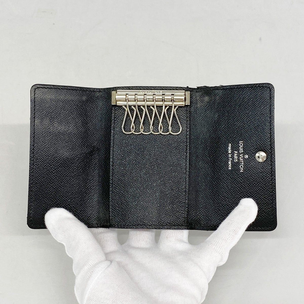 Louis Vuitton Key Case Damier Graphite Multicles 6 Black Key Holder — view 3