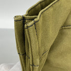 Hermes Tote Fourre Tout MM Canvas Black Khaki Silver — view 7