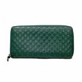 Gucci Wallet Micro Guccissima Leather Green Silver