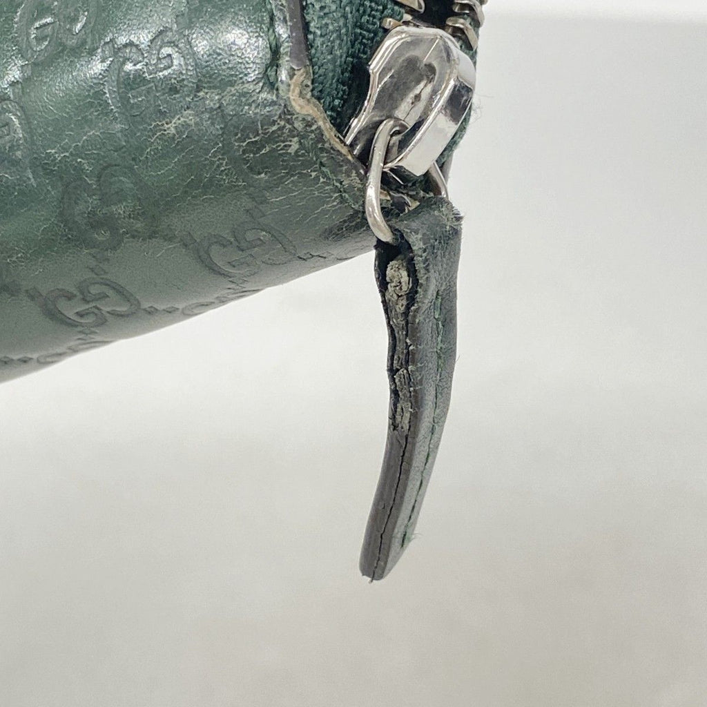 Gucci Wallet Micro Guccissima Leather Green Silver — view 5