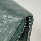 Gucci Wallet Micro Guccissima Leather Green Silver — view 7