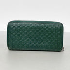 Gucci Wallet Micro Guccissima Leather Green Silver — view 9