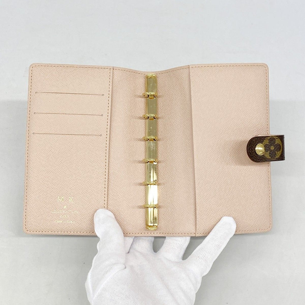 Louis Vuitton Notebook Cover Monogram Afish Agenda PM Brown — view 3