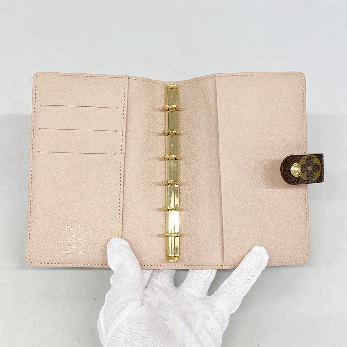 Louis Vuitton Notebook Cover Monogram Afish Agenda PM Brown — view 3