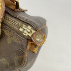 Louis Vuitton Handbag Monogram Mini Speedy Brown — view 6