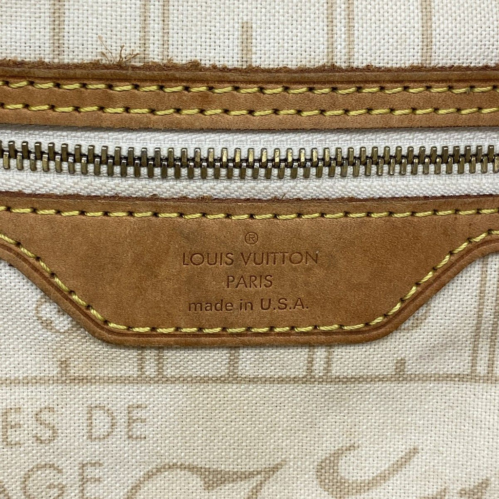Louis Vuitton Tote Damier Azur Neverfull PM White — view 5