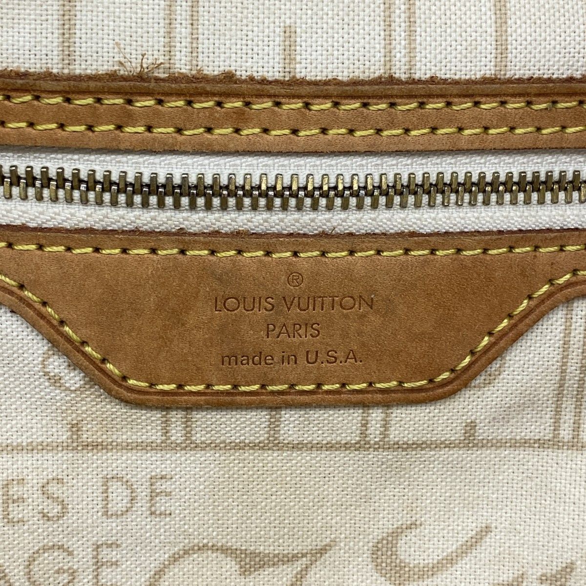 Louis Vuitton Tote Damier Azur Neverfull PM White — view 5