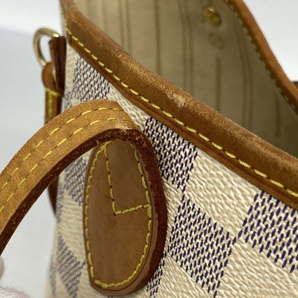 Louis Vuitton Tote Damier Azur Neverfull PM White — view 8