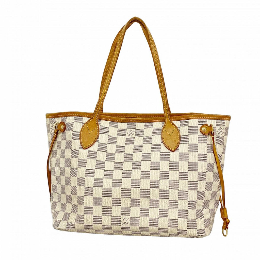 Louis Vuitton Tote Damier Azur Neverfull PM White