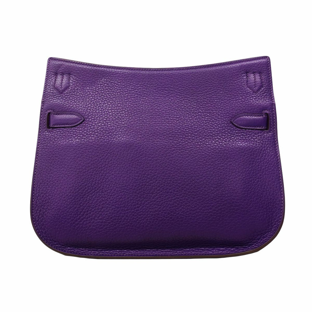 Hermes Shoulder Bag Gipsiere 28 Taurillon Clemence Ultra Violet Silver — view 7