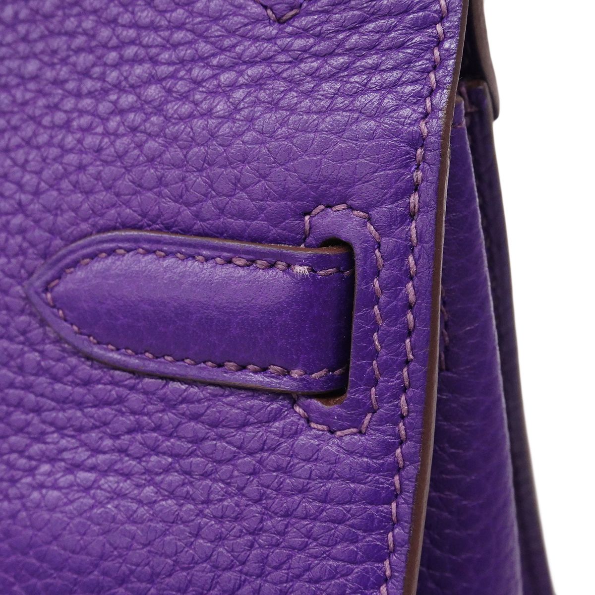 Hermes Shoulder Bag Gipsiere 28 Taurillon Clemence Ultra Violet Silver — view 6