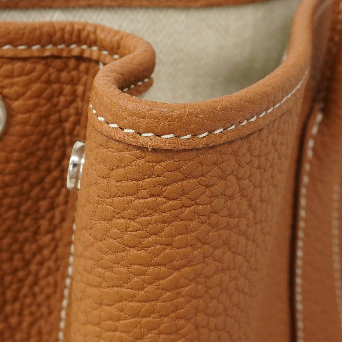 Hermes Tote Garden Party TPM Negonda Gold Silver — view 6