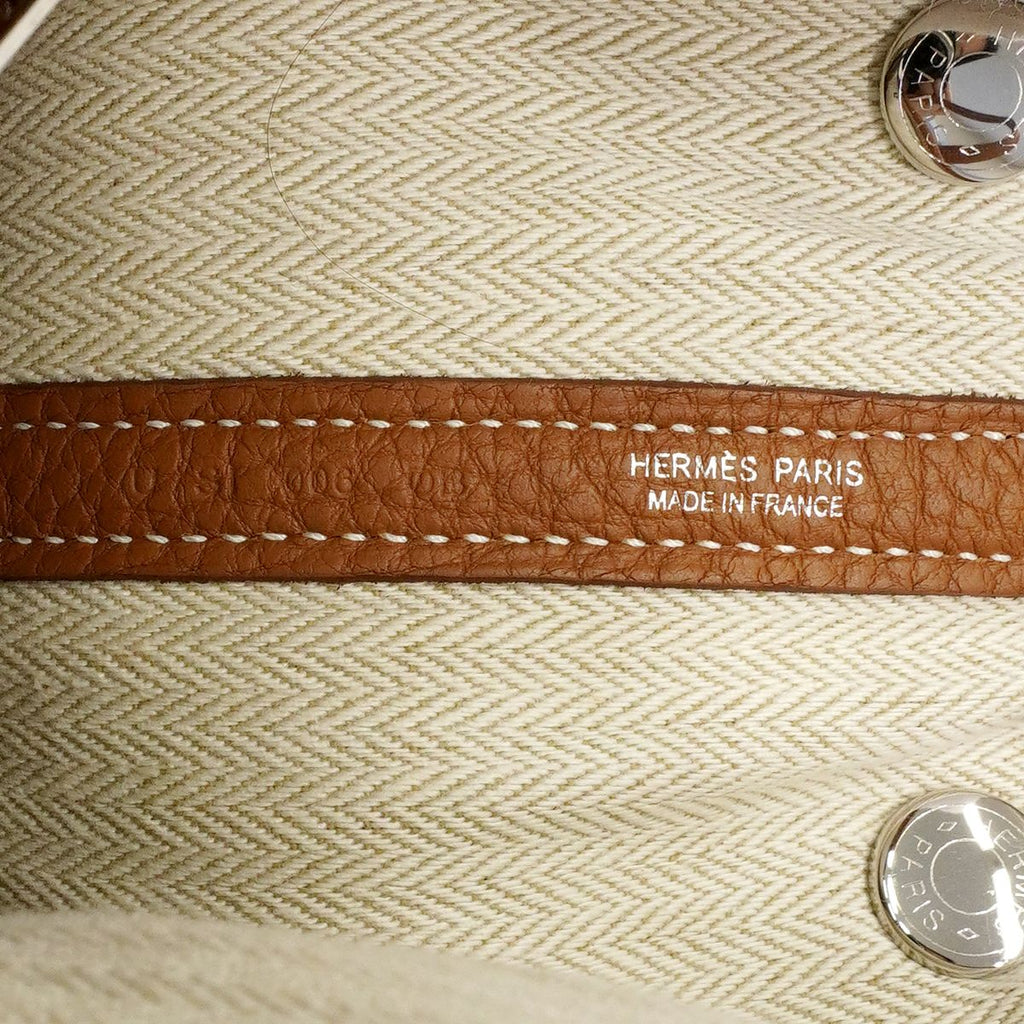 Hermes Tote Garden Party TPM Negonda Gold Silver — view 5
