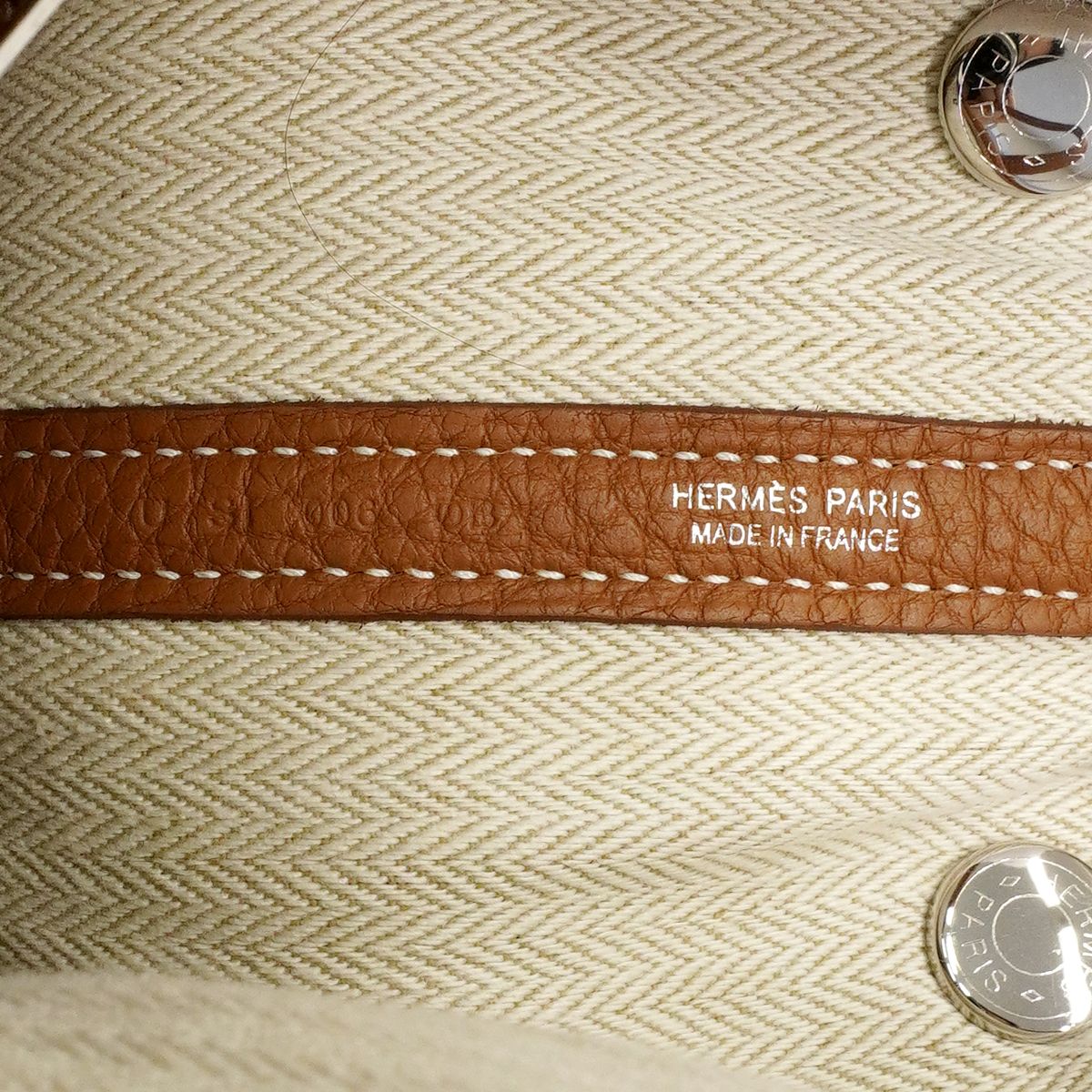 Hermes Tote Garden Party TPM Negonda Gold Silver — view 5