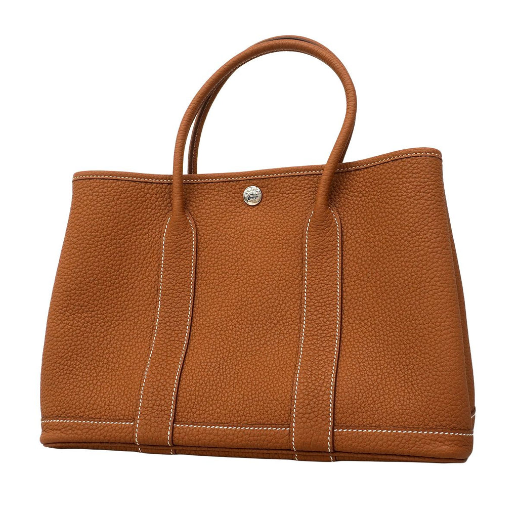 Hermes Tote Garden Party TPM Negonda Gold Silver