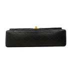 Chanel Shoulder Bag Quilted Lambskin Black Gold — view 3