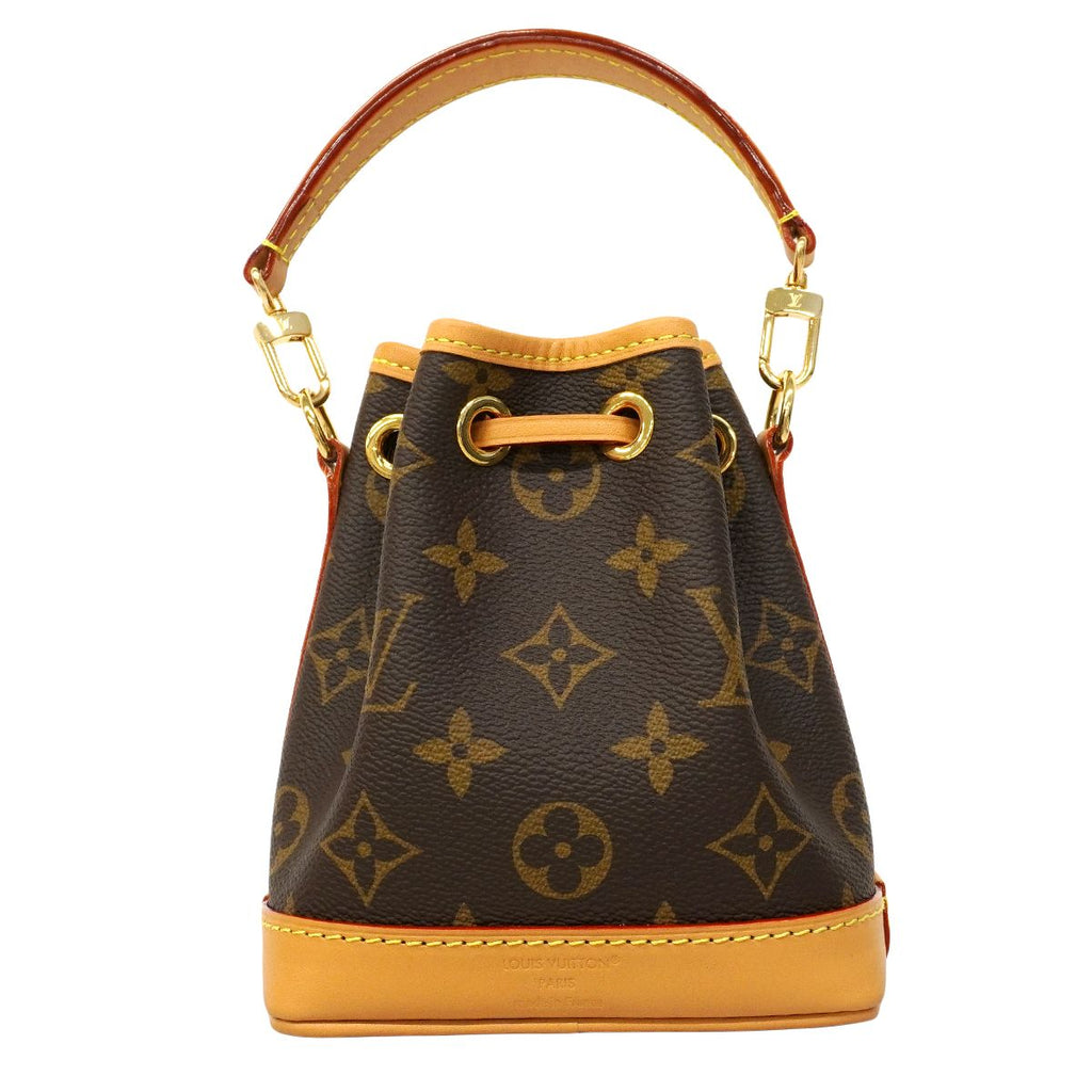 Louis Vuitton Shoulder Bag Monogram Nano Noe Brown 2-Way — view 8
