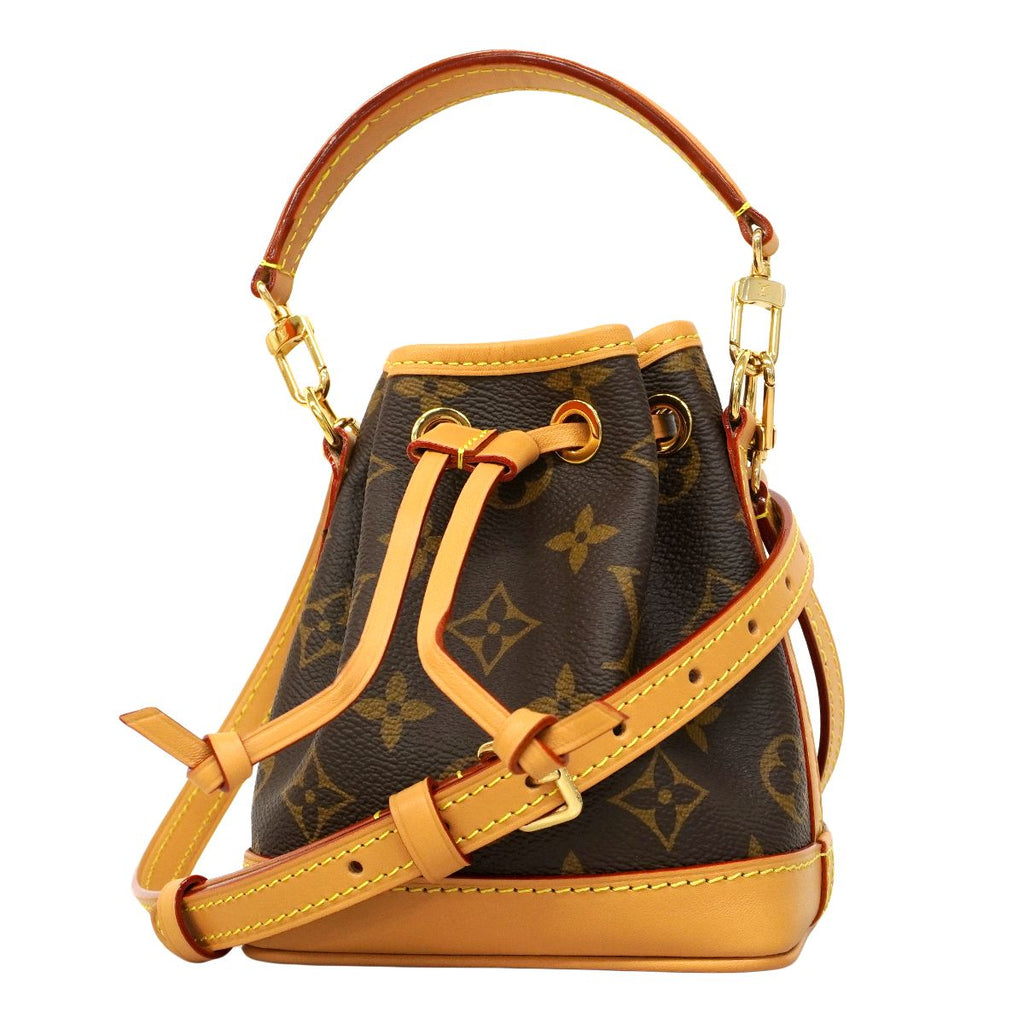 Louis Vuitton Shoulder Bag Monogram Nano Noe Brown 2-Way