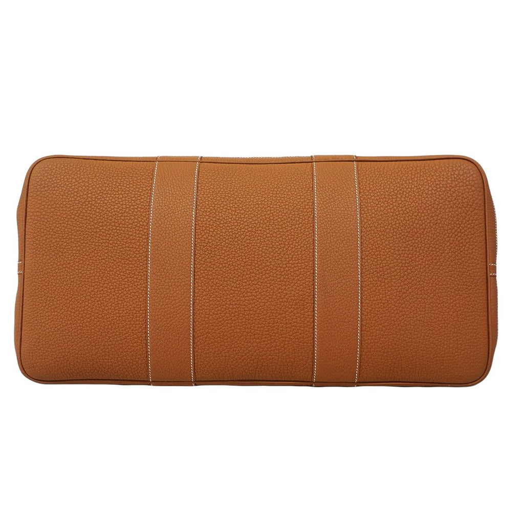 Hermes Tote Garden Party Voyage GM Negonda Toile Ash Plume Gold Silver — view 3