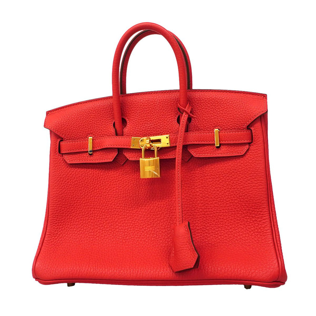 Hermes Handbag Birkin 25 Togo le Jupivoine Gold