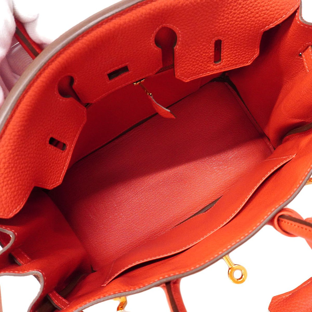 Hermes Handbag Birkin 25 Togo le Jupivoine Gold — view 4