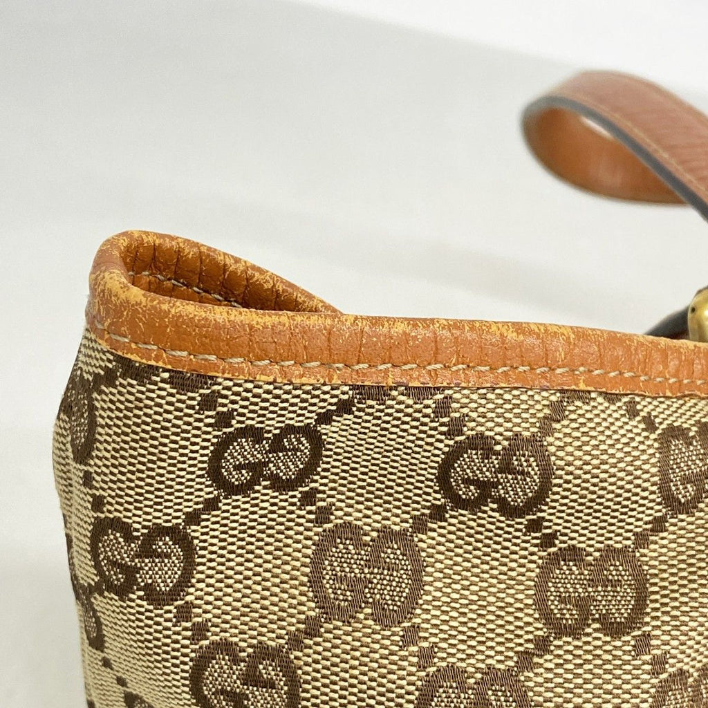 Gucci Tote GG Canvas Brown Gold — view 7