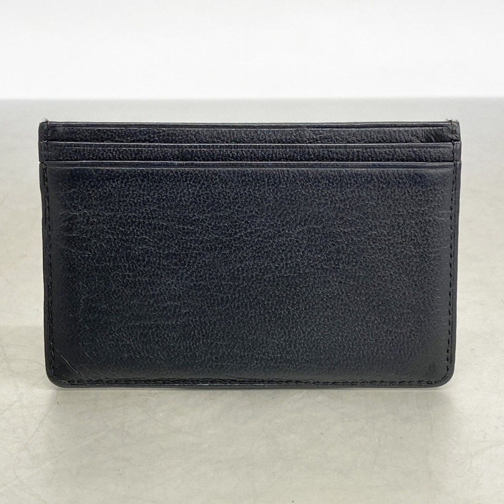 Chanel Card Case Leather Black Gold — view 7