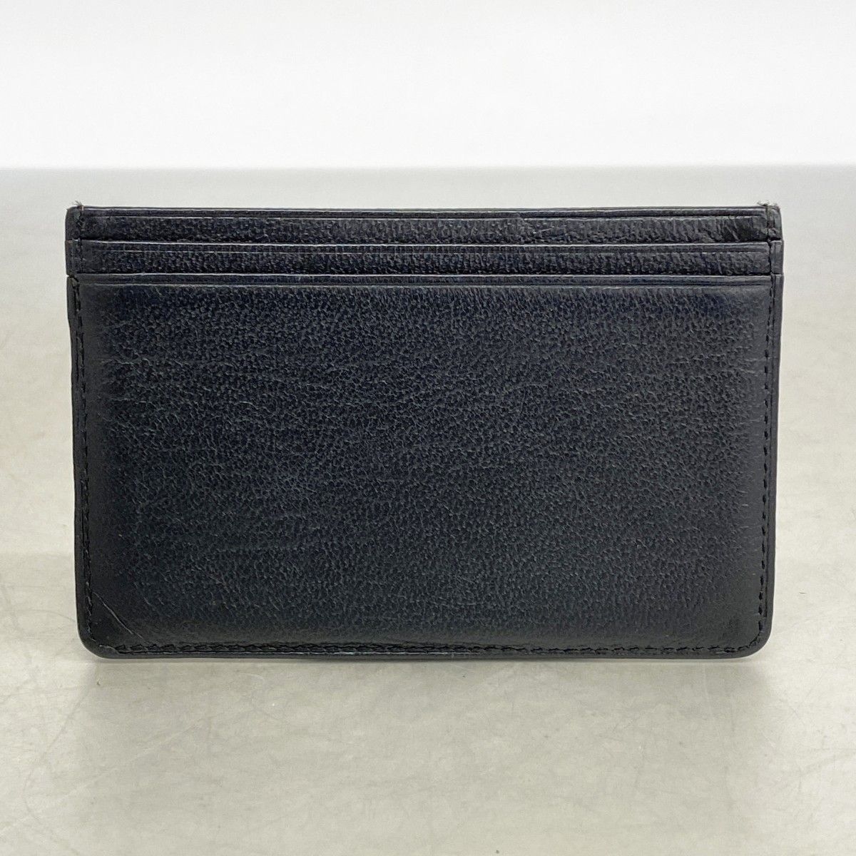 Chanel Card Case Leather Black Gold — view 7