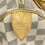 Louis Vuitton Handbag Damier Azur Speedy 25 White — view 5