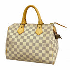 Louis Vuitton Handbag Damier Azur Speedy 25 White