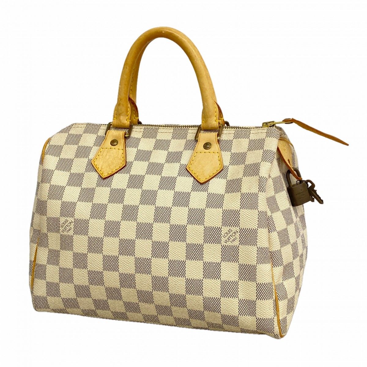 Louis Vuitton Handbag Damier Azur Speedy 25 White
