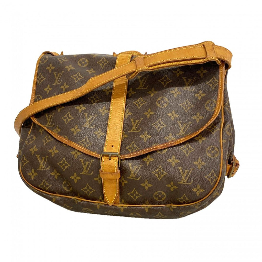 Louis Vuitton Shoulder Bag Monogram Saumur 35 Brown