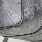 Louis Vuitton Shoulder Bag Monogram Eclipse City Keepall Black Gray — view 7