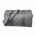Louis Vuitton Shoulder Bag Monogram Eclipse City Keepall Black Gray